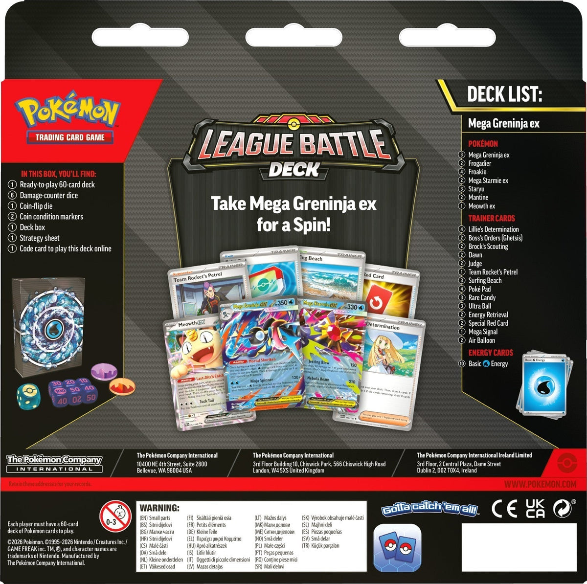 League Battle Deck - Mega Greninja ex
