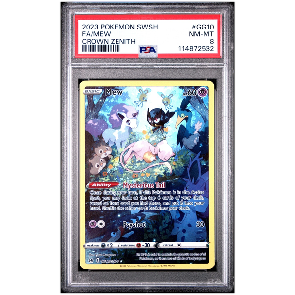 Mew (GG10/GG70) · PSA 8 - Crown Zenith